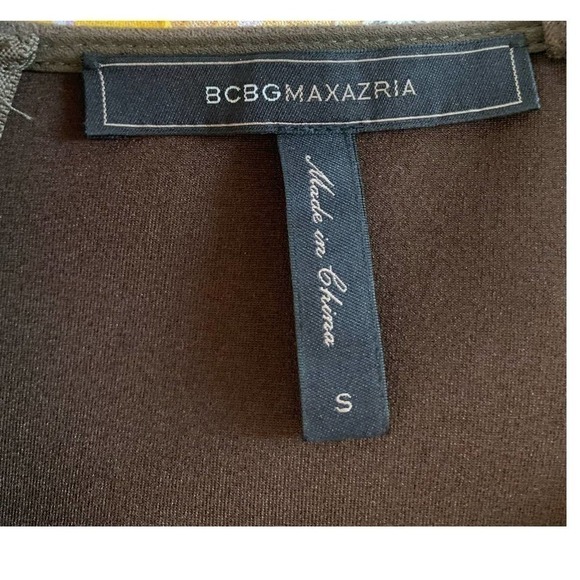 BCBG MaxAzria Brown Faux Suede Sheath Bodycon Midi Dress Size S - Picture 7 of 8